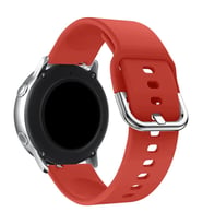 ​​Amazfit Pace GTR 2 2E Lite 47mm Kordon Silikon Bileklik Kopçaklı Kordon BHR (Kırmızı)