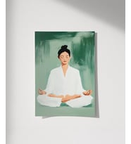 Çerçevesiz Poster Zihnin Sükûneti (Çok Renkli)
