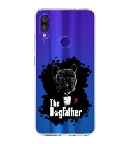 Xiaomi Redmi Note 7 Pro Uyumlu Kapak Dog Father Tasarımlı Şeffaf Silikon Kılıf