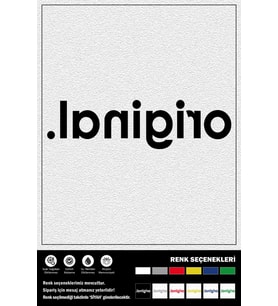 ORIGINAL STICKER 25 x 6 cm