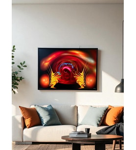 Dekoratif Soyut Tablo 70 x 100 cm CAN007 - Ev - Otel - Ofis - Hastahane - Kafe - Restourant Dekorasyonu