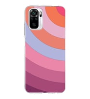 Xiaomi Redmi Note 10 Uyumlu Kapak  Renk Cümbüşü Tasarımlı Şeffaf Silikon Kılıf