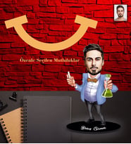 Kişiye Özel Öğretmen Karikatürlü 5mm Şeffaf Pleksi Akrilik Biblo Bay-18