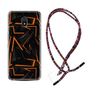 Xiaomi Redmi 8A 8 Pro 9C 9T 10C 11T Pro Kılıf Boyun Asklı Rasta Silikon Zigzaglar 1651