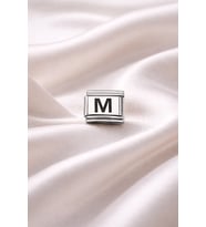 M Harf Charm Çelik Bileklik Aksesuarı Kişiye Özel Harf Modülü Minimal & Şık