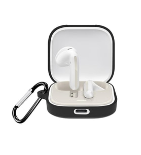 Microsonic Xiaomi Redmi Buds 6 Kılıf Askılı Mat Silikon Siyah (Siyah)