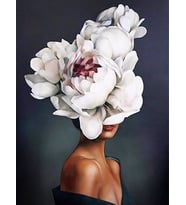 Çiçeklenmek Sayılarla Boyama Seti(60x75 cm Tuval Şasesine Gerili)