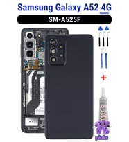 Samsung Galaxy A52 4G Arka Kapak Pil Batarya Kapağı Kamera Lensli SM-A525F Uyumlu + Tamir Kiti