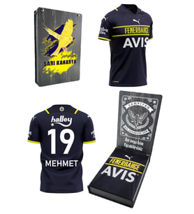 Fenerbahçe Orijinal Lisanslı Forma Özel Tasarım Ahşap Kutulu (Lacivert)