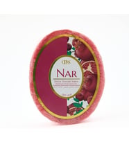 Lexroo Nar Doğal Süngerli Sabun, Vücut Temizliği, nar Kokulu, 120 gram, Paraben İçermez