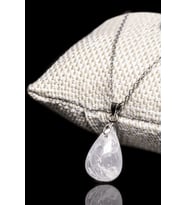 Sertifikalı Doğal Kristal Kuvars Taşı Kolye (gümüş Aparatlı) (Çok Renkli)