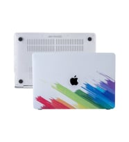 MacBook Air Kılıf HardCase A1369 A1466 2017 Öncesi Uyumlu Koruyucu Kılıf Paint03 (Beyaz)