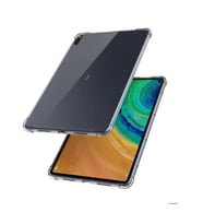 Huawei Mate Pad 10.4 Kılıf Fuchsia Tablet Nitro Anti Shock Silikon Kapak (Siyah)