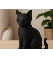Kedi Heykeli Ev Dekerasyon Dekoru Karbon Malzeme (Çok Renkli)