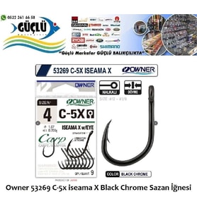 Sazan İğnesi Owner 53269 C-5x İseama X Black Chrome NO:3