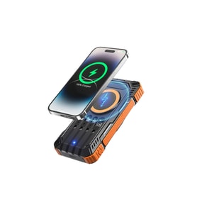 20000 mAh Güneş Enerjili Powerbank Kablosuz Şarj ve Hızlı Şarj Destekli