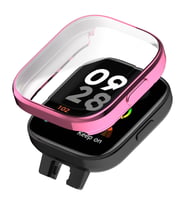 Vendas Xiaomi Redmi Watch 3 360 Derece Korumalı Watch Gard 30 Kasa ve Ekran Koruyucu (Pembe)