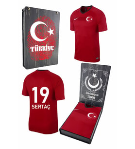 Milli Takım Orijinal Kişiye Özel Forma Özel Tasarım Ahşap Kutulu