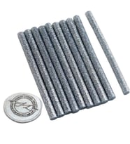 Mühür Mumu Simli Çubuk Sıcak Tutkal 7mm x 10cm 12 li Gümüş Renk