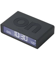 Lexon Flip Mini Şarj Edilebilir Alarm Saat Koyu Gri LR158G3