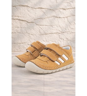 Rakerplus Grizzy Hakiki Deri Taba İlk Adım Unisex Bebek Ayakkabısı
