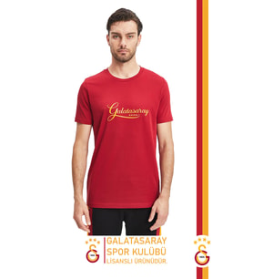 Galatasaray Orijinal Lisanslı Kırmızı Erkek T-Shirt