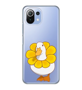 Xiaomi Mi 11 Lite Uyumlu Tatlı Ördek Desenli Şeffaf Telefon Kılıfı