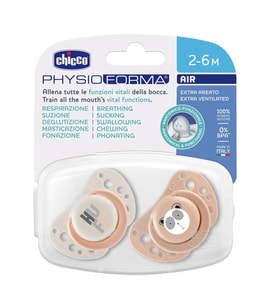 Chicco PhysioForma Air 2'li Silikon Emzik 2-6 Ay Kız