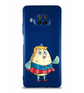 Xiaomi Mi 10T Lite Soft Premier Kapak Bayan Puff Tasarımlı Silikon Kılıf - Lacivert (Şeffaf)