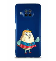Xiaomi Mi 10T Lite Soft Premier Kapak Bayan Puff Tasarımlı Silikon Kılıf - Lacivert (Şeffaf)