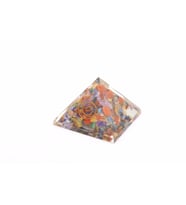 Hakiki Doğal Karışık Taşlı Çakra Orgonit Piramit 36 Gram