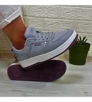 Kinetix Enner Pu Gri-Beyaz-Gülkurusu Fuspetli  Sneaker Spor Ayakkabı