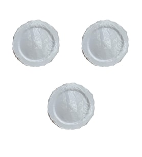 Parti Davet Piknik Doğum Günü Sert Plastik Mika Tabak - Beyaz - 18 Cm. - 6'lı 3 Paket