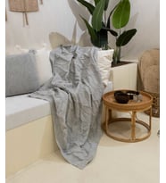 Koza Home Espuma De Mar Gri Tek Kişilik Battaniye 160x220 37131