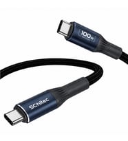SChitec 100W Type-C to Type-C Süper Hızlı Data ve Şarj Kablosu Siyah 2 Metre HG/C-25100W2M
