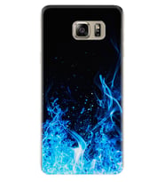 Samsung S7 Edge S20 Fe Plus Ultra S21 S22 Kılıf Boyun Askılı Silikon Blue Fire 1678