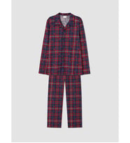 LCW Kids Lacivert Gömlek Yaka Erkek Çocuk Pijama Takım