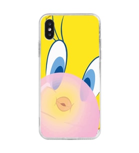 Iphone XS MAX Uyumlu Tweety Tasarımlı Şeffaf Telefon Kılıfı