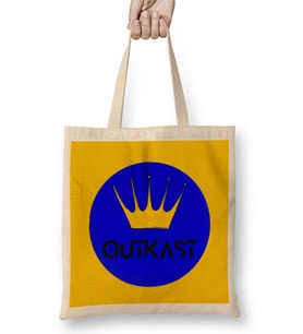 OutKast Logo Bez Çanta Uzun Saplı