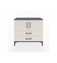 Arges Şifonyer 2 Raflı 2 Çekmeceli 2 Kapaklı 88x30x80 Antrasit-Aytaşı