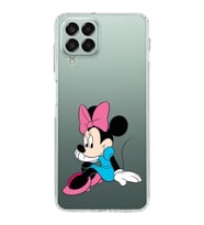 Samsung Galaxy M33 Kapak Minnie Mouse Tasarımlı Şeffaf  Kılıf