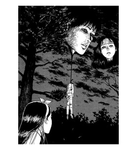 Junji Ito - Yüzer Kafalar Tablo Ahşap Poster Dekoratif