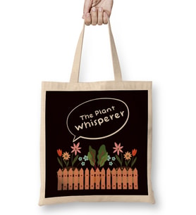 Plant Whisperer Planting Gardening Gardener Garden Nature Bez Çanta Uzun Saplı