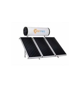Solar 300L Emayeli Prizmatik 3 Bakır Kollektörlü Güneş Enerjili Su Isıtma Sistemi (KAPALI DEVRE BASINÇLI)