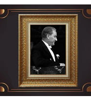 ÖZEL SERİ ALTIN VARAKLI ATATÜRK TABLO S1007