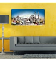 Boğazdan İstanbul Manzarası Kanvas Tablo 60 x 120
