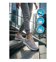 Walkway Motano G Siyah-Beyaz Fileli Hafif Esnek Unisex Spor Ayakkabı