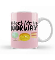 Funny Travel Norway Gift Design Lover Trippin Wanderlust Journey Adventurer Vacation Kupa Bardak Porselen