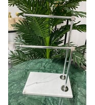 Mermer Ayaklı Metal Banyo El Havluluk Kağıt Havluluk Standı