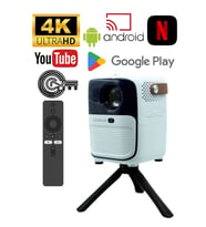 4K Ultra HD Taşınabilir Projektör, Android İşlemcili, Ev ve Ofis Kullanımı